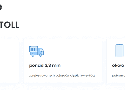 e-TOLL: System opłat drogowych dla transportu w Polsce